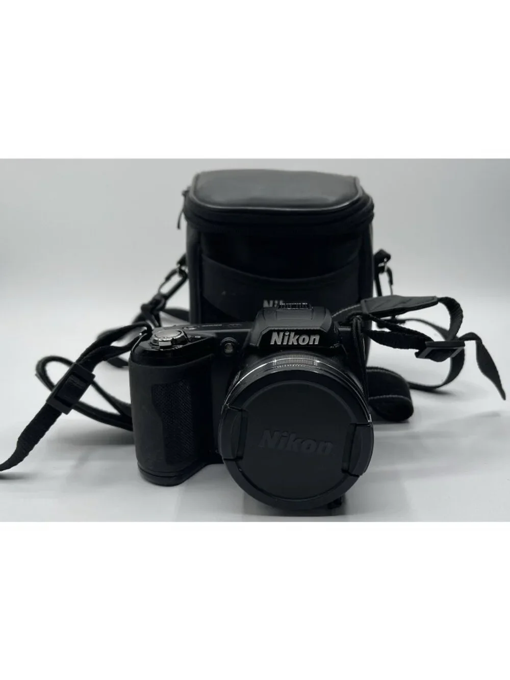 Nikon COOLPIX L100 10.0MP Digital Camera - Black Camera Bag And Strap